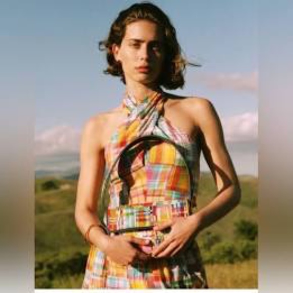 New Staud kai plaid  top - Picture 1 of 1